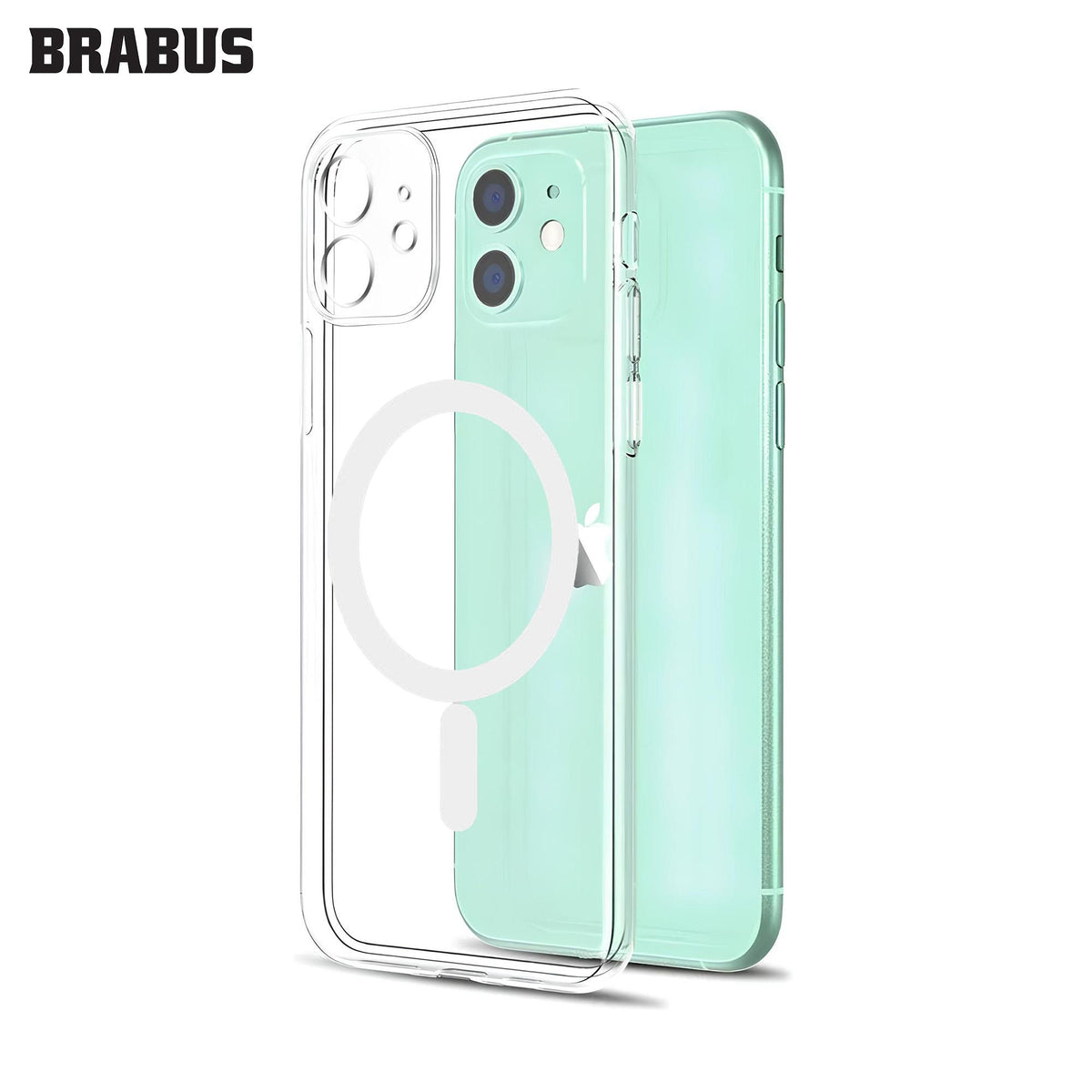 BRABUS iPhone 12 MagSafe-Compatible Kamera Lens Mercek Korumalı Slim Slim Soft Fox Silicone Case · 1