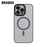 BRABUS iPhone 14 Pro Anti-Shock MagSafe-Compatible Soft Edges Frosted Matte Fall Silicone Case · 2