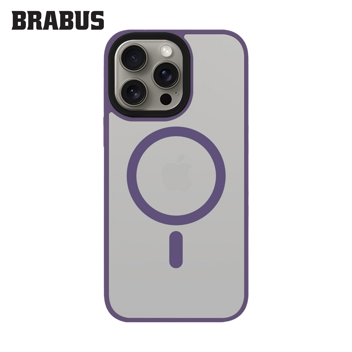 BRABUS iPhone 14 Pro Anti-Shock MagSafe-Compatible Soft Edges Frosted Matte Fall Silicone Case · 2