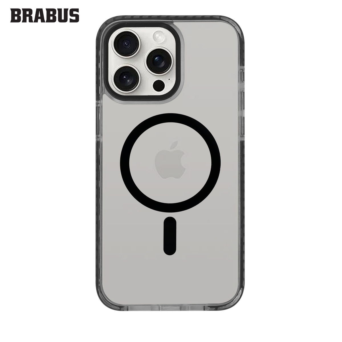 BRABUS Iphone 14 Pro Max Ekstra Yan Katmanlı Anti-shock MagSafe-Compatible Silicone Splash Clear Case · 2