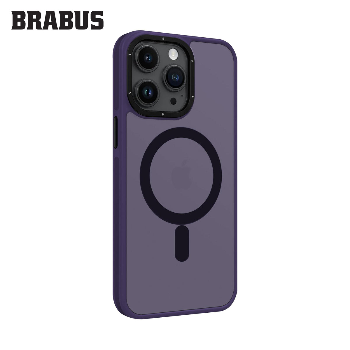 BRABUS iPhone 14 Pro Max MagSafe-Compatible Extra Yan Koruma Katmanlı Frosted Soft Deep Silicone Case · 3