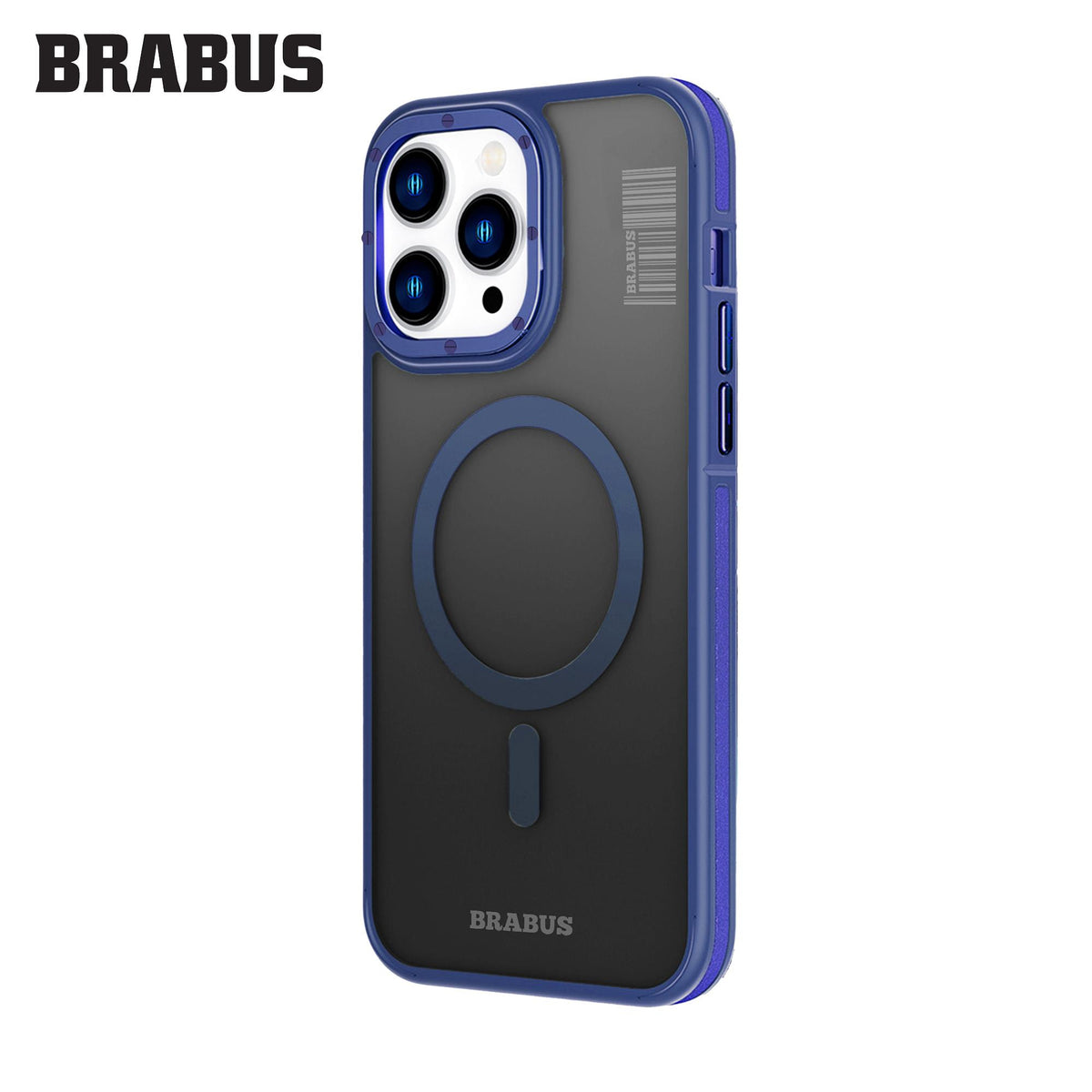 BRABUS iPhone 15 MagSafe-Compatible Çift Yan Katman Korumalı Frosted Soft Edges Screw Silicone Case · 3
