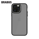 BRABUS iPhone 15 Pro Anti-Shock Camera-Lens Protection Arkası Clear Soft Edges Try Silicone Case · 2