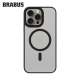 BRABUS iPhone 15 Pro Anti-Shock MagSafe-Compatible Soft Edges Frosted Matte Fall Silicone Case · 2