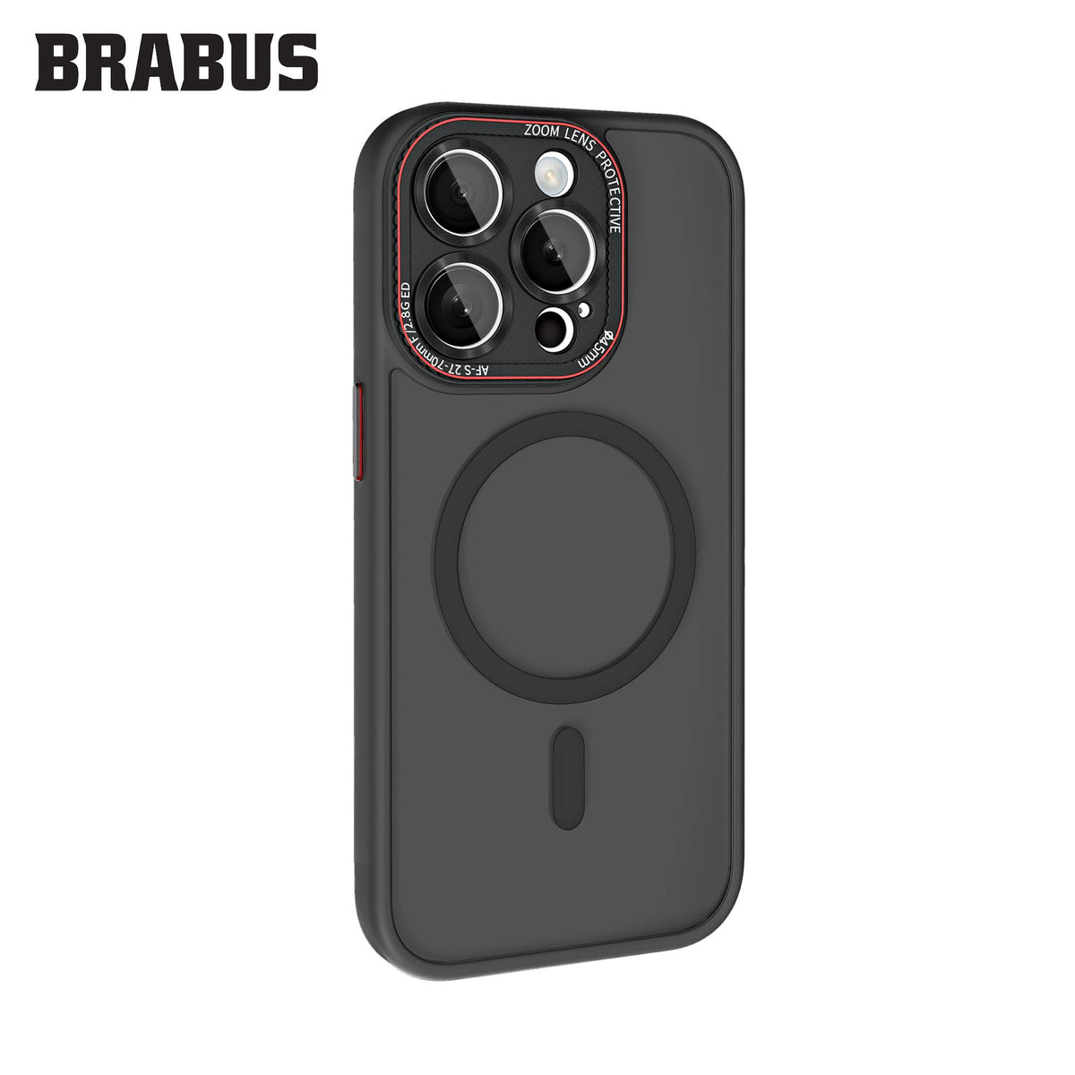 BRABUS iPhone 15 Pro Anti-Shock MagSafe-Compatible Camera-Lens Protection Frosted Soft Edges Sonic Silicone Case · 3