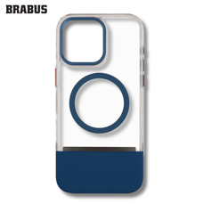BRABUS iPhone 15 Pro Çift Parça Clear Colored Anti-Shock MagSafe-Compatible Divine Silicone Case · 1
