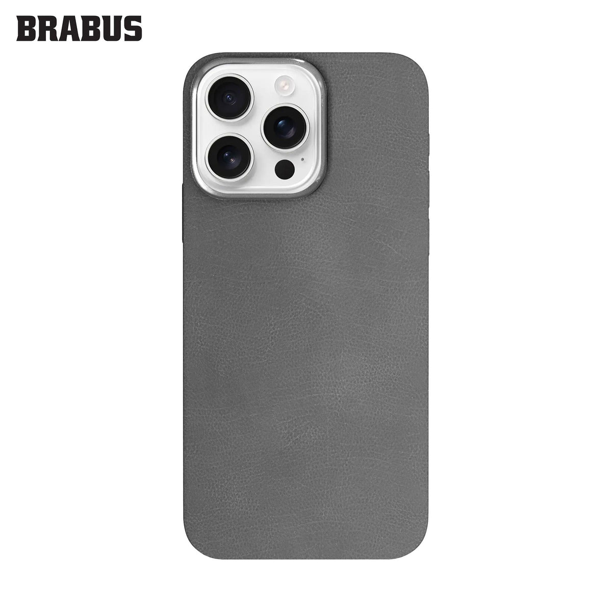 BRABUS iPhone 15 Pro Hidden MagSafe-Compatible Deri Görünümlü Silicone Oregon Case · 2