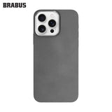 BRABUS iPhone 15 Pro Hidden MagSafe-Compatible Deri Görünümlü Silicone Oregon Case · 2