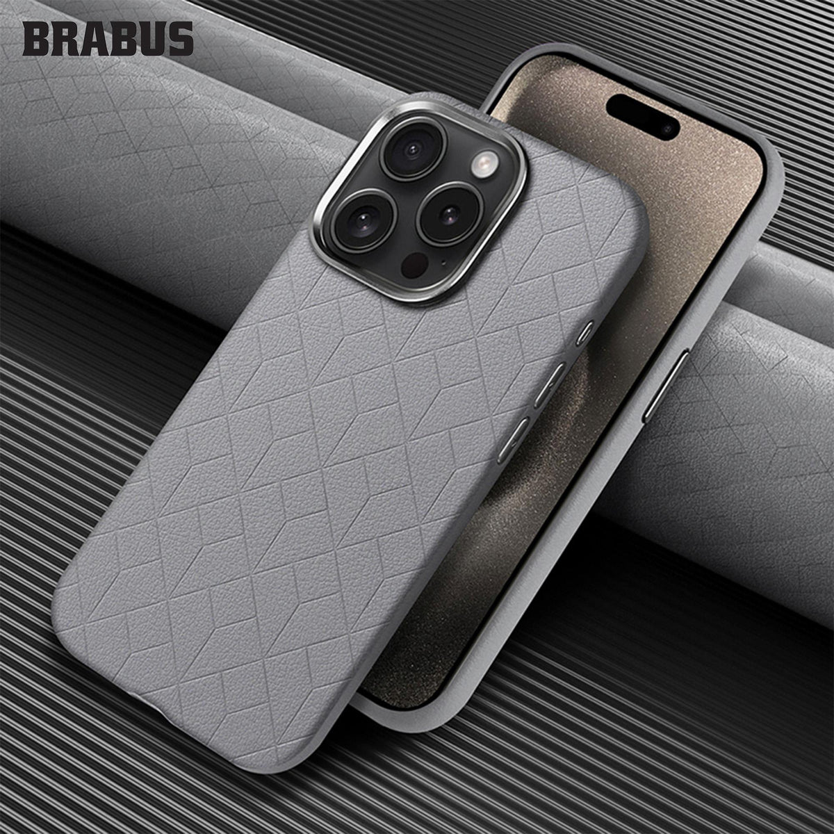 BRABUS iPhone 15 Pro Hidden MagSafe-Compatible Çizgi Design Detail Euphoria Silicone Case · 3