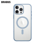 BRABUS iPhone 15 Pro Kenarları Colored Arkası Clear MagSafe-Compatible Slim Slim Hard-Shell Voi Silicone Case · 1