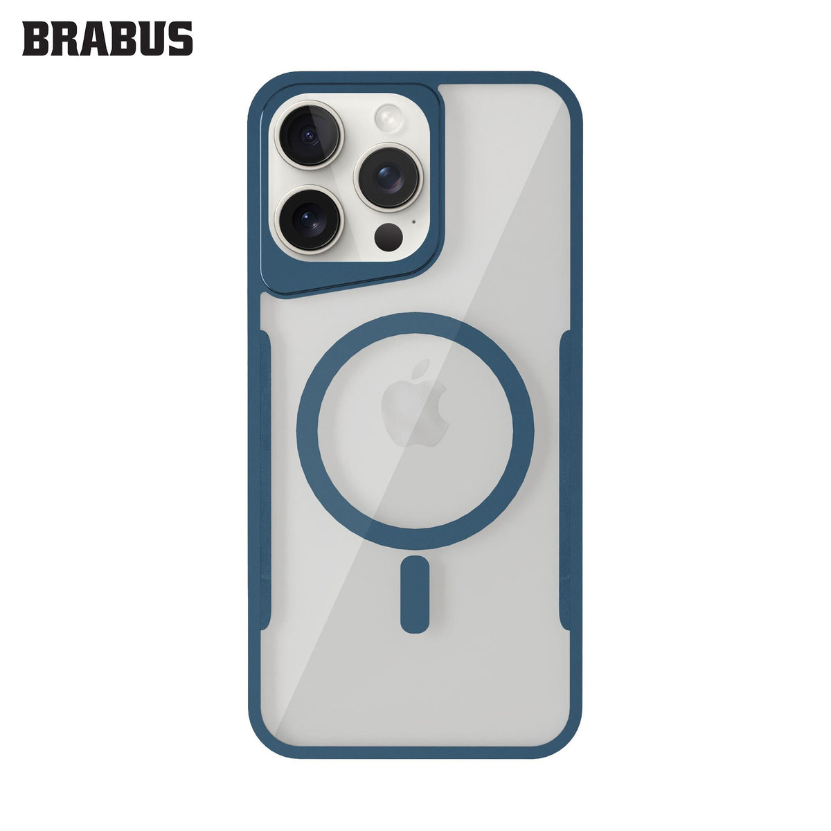 BRABUS Iphone 15 Pro MagSafe Slim Silicone Horizon Clear Case · 2