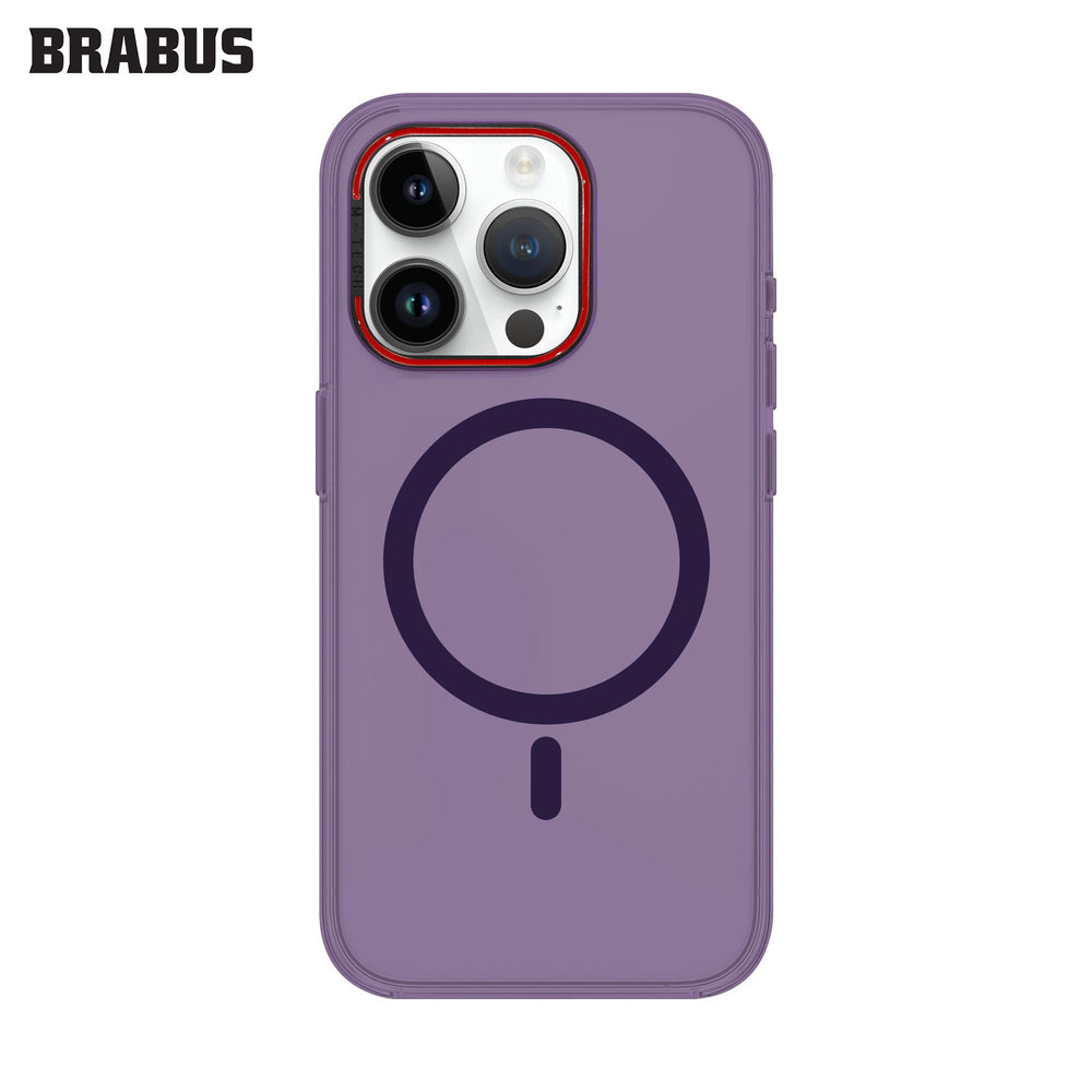 BRABUS iPhone 15 Pro MagSafe Metal Stand Colored Clear Slim Slim Paris Hard-Shell Case · 1