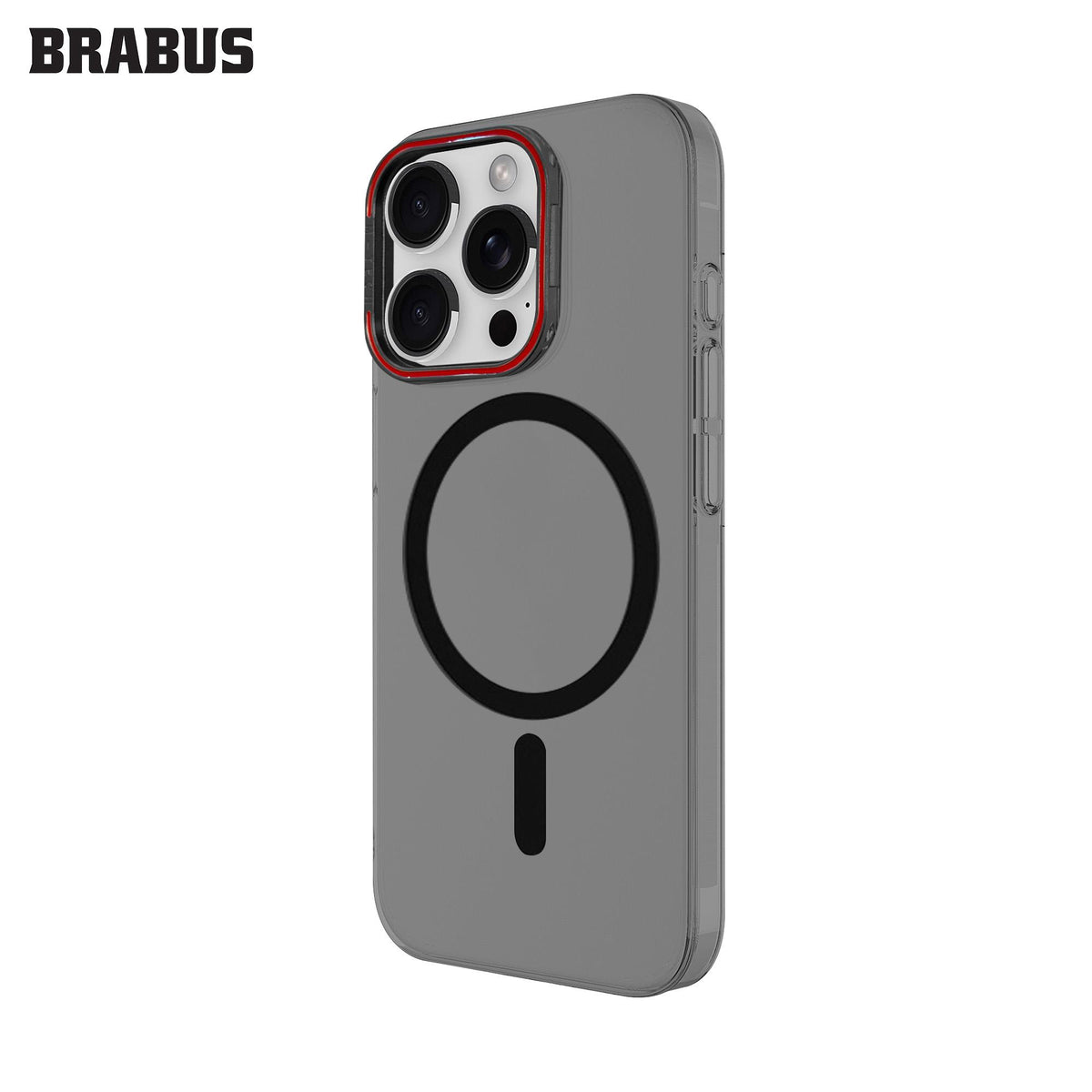 BRABUS iPhone 15 Pro MagSafe Metal Stand Colored Clear Slim Slim Paris Hard-Shell Case · 5