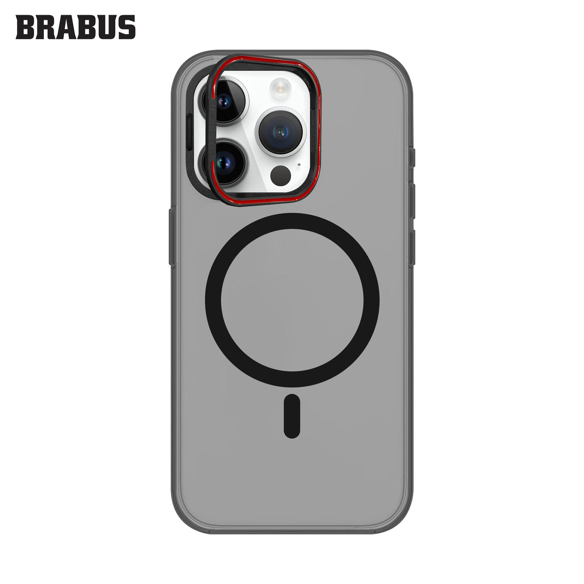 BRABUS iPhone 15 Pro MagSafe Metal Stand Colored Clear Slim Slim Paris Hard-Shell Case · 4