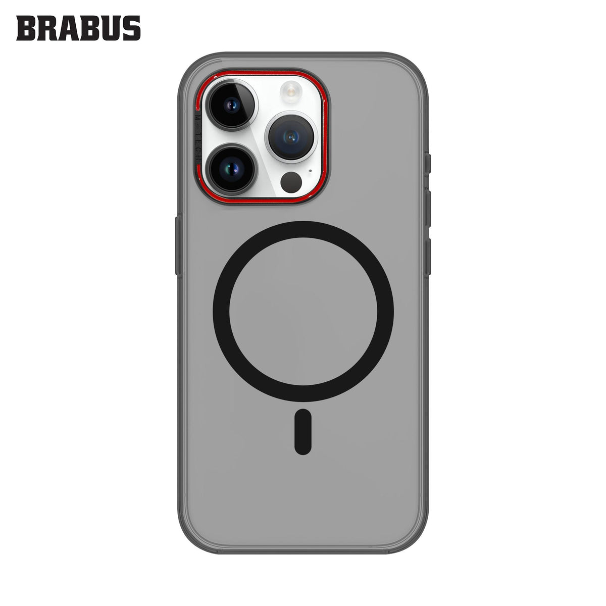 BRABUS iPhone 15 Pro MagSafe Metal Stand Colored Clear Slim Slim Paris Hard-Shell Case · 2