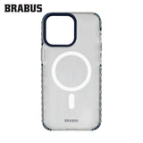 BRABUS iPhone 15 Pro MagSafe-Compatible Extra Yan Katman Korumalı Anti-Shock Clear Dump Silicone Case · 3