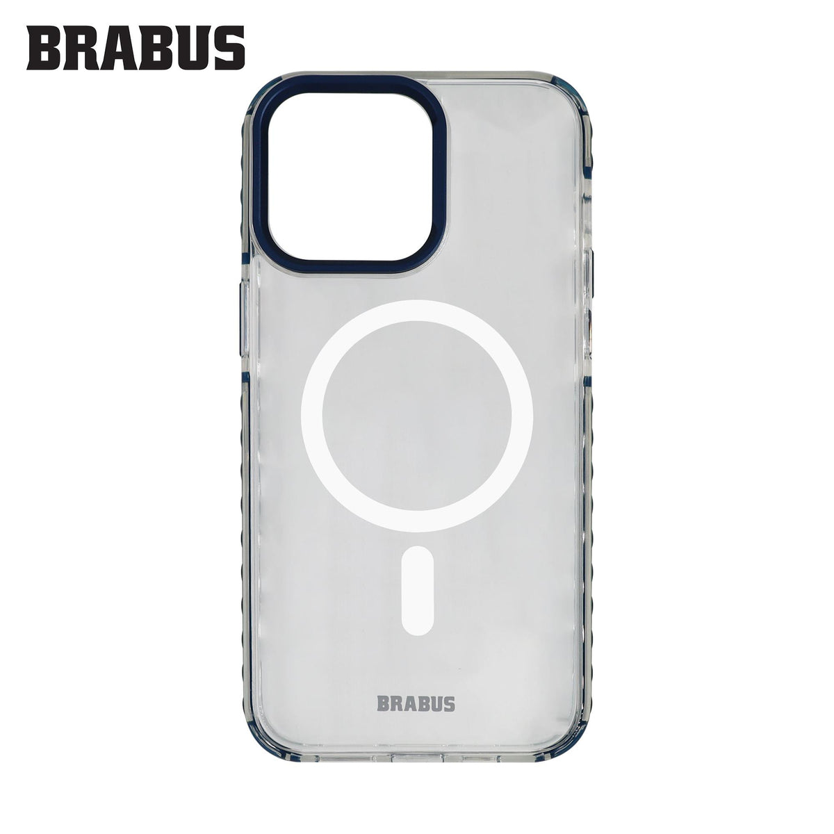 BRABUS iPhone 15 Pro MagSafe-Compatible Extra Yan Katman Korumalı Anti-Shock Clear Dump Silicone Case · 3