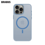 BRABUS iPhone 15 Pro MagSafe-Compatible Colored Clear Matte Slim Slim Toledo Hard-Shell Case · 1