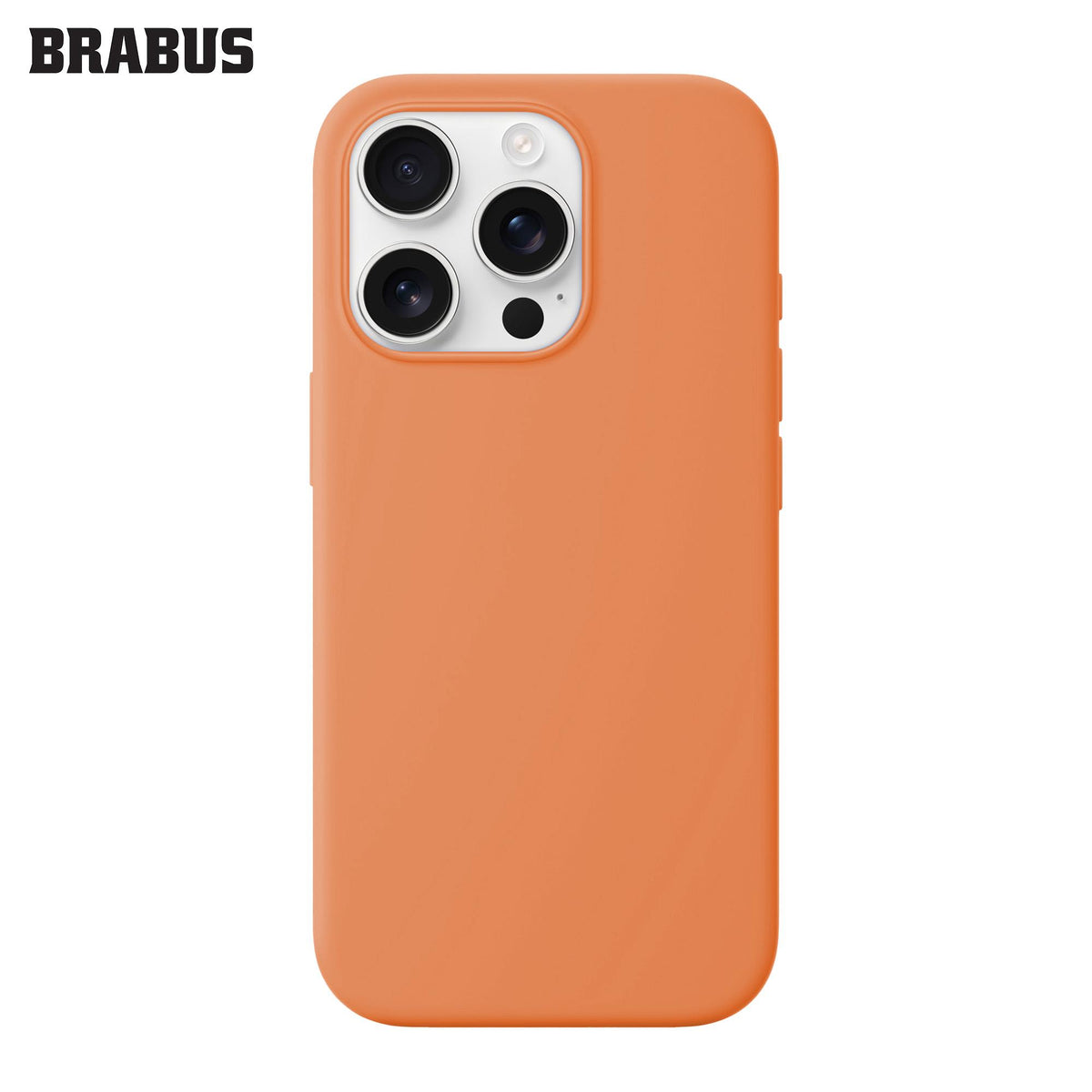 BRABUS iPhone 15 Pro MagSafe-Compatible Silinebilir Velvet-Lined Soft Jel Dokulu Soft Figura IC Silicone Case · 2