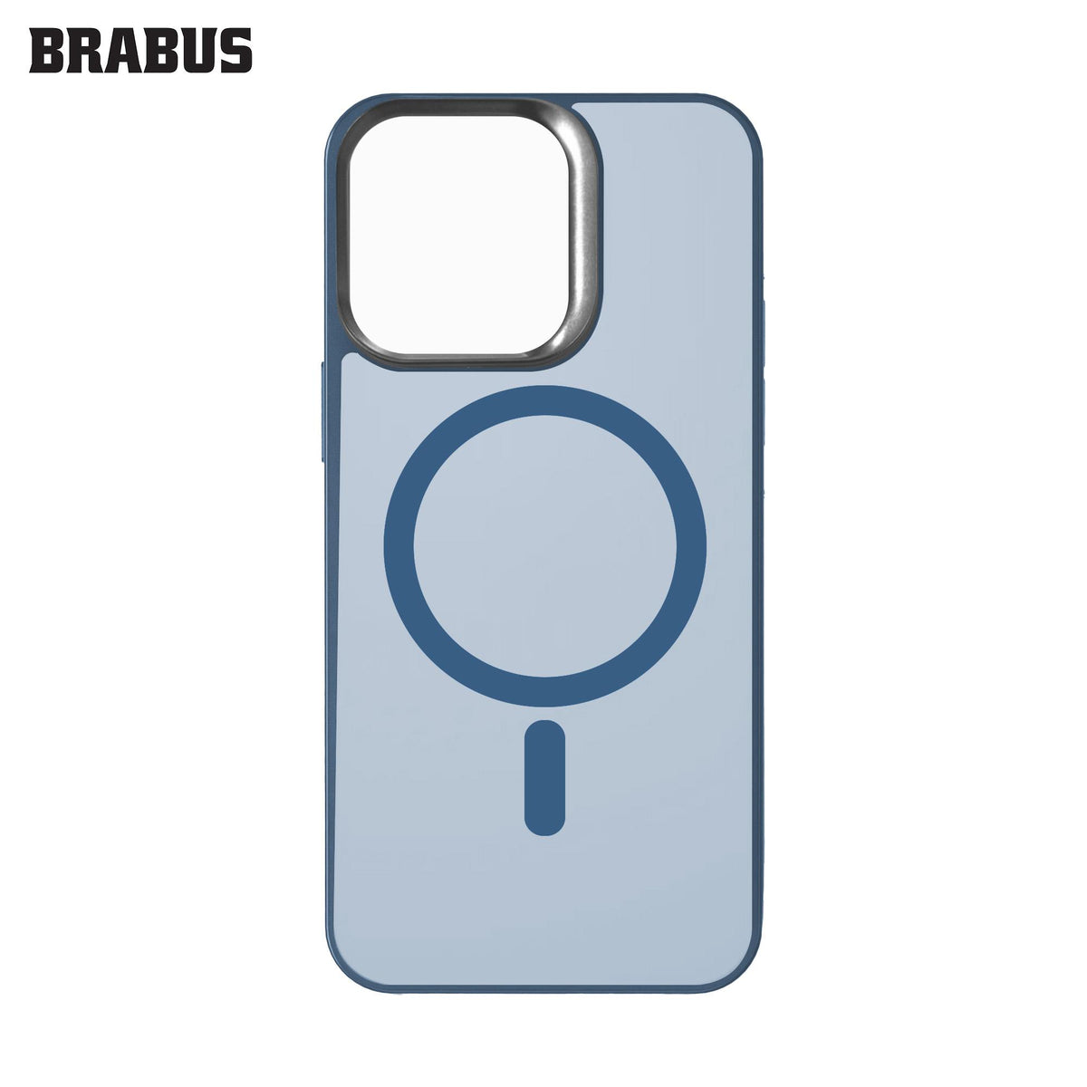 BRABUS iPhone 15 Pro MagSafe-Compatible Frosted Extra Yan Koruma Katmanlı Soft Matte Rain Silicone Case · 3