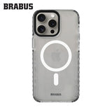 BRABUS iPhone 15 Pro MagSafe-Compatible Extra Yan Katman Korumalı Anti-Shock Clear Dump Silicone Case · 1