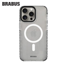 BRABUS iPhone 15 Pro MagSafe-Compatible Extra Yan Katman Korumalı Anti-Shock Clear Dump Silicone Case · 1