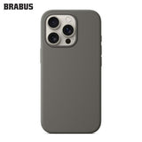 BRABUS iPhone 15 Pro MagSafe-Compatible Silinebilir Velvet-Lined Soft Jel Dokulu Soft Figura IC Silicone Case · 1