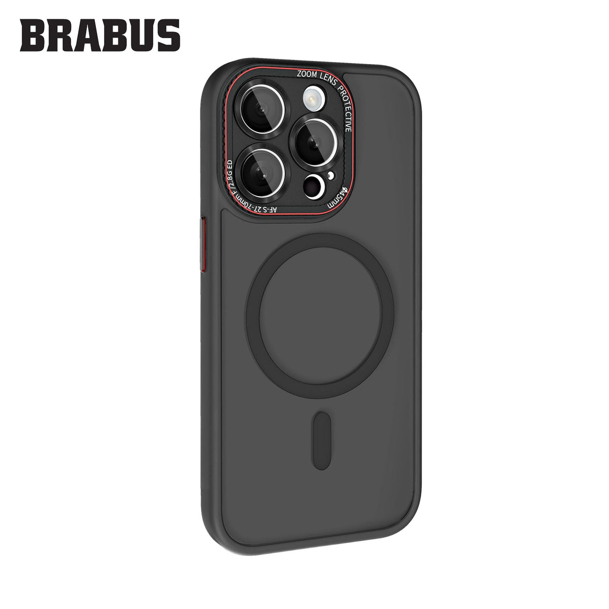 BRABUS iPhone 15 Pro Max Anti-Shock MagSafe-Compatible Camera-Lens Protection Frosted Soft Edges Sonic Silicone Case · 3