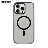 BRABUS Iphone 15 Pro Max Ekstra Yan Katmanlı Anti-shock MagSafe-Compatible Silicone Splash Clear Case · 2