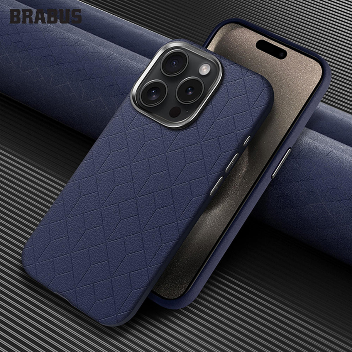 BRABUS iPhone 15 Pro Max Hidden MagSafe-Compatible Çizgi Design Detail Euphoria Silicone Case · 3