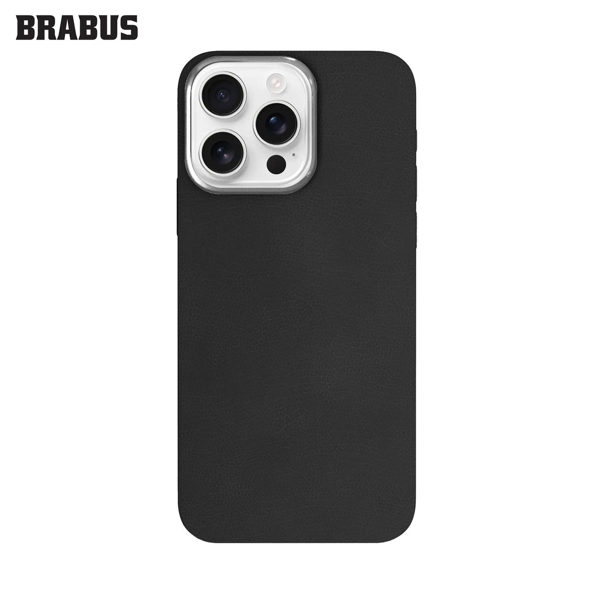 BRABUS iPhone 15 Pro Max Hidden MagSafe-Compatible Deri Görünümlü Silicone Oregon Case · 2
