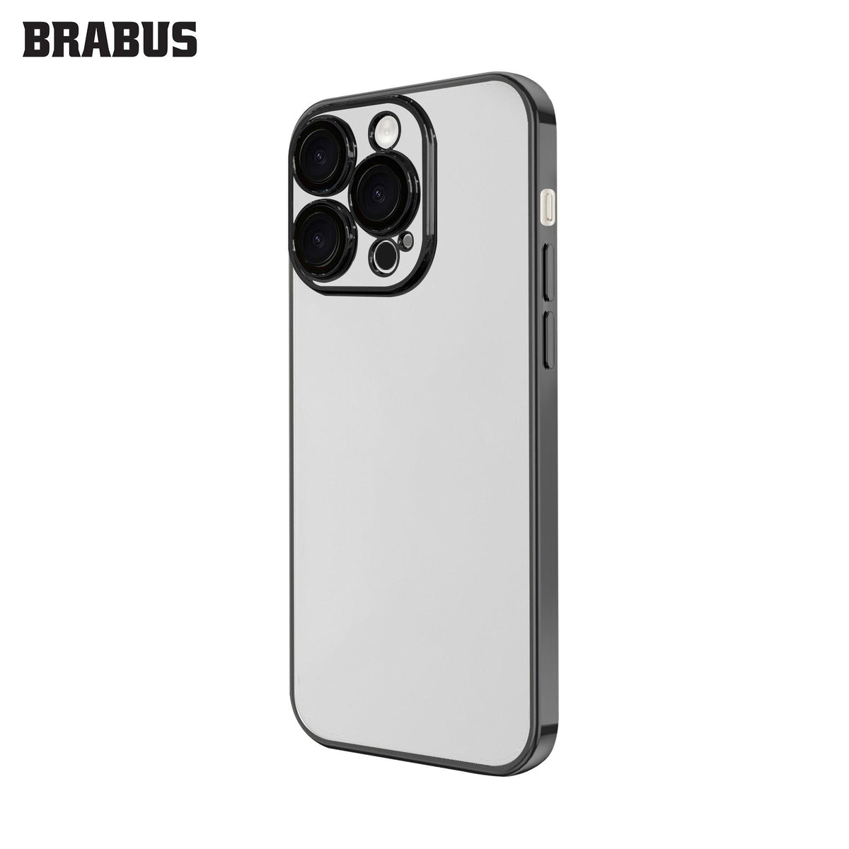 BRABUS iPhone 15 Pro Max Kenaları Colored Camera-Lens Protection Slim Slim Clear Hard-Shell Drum Silicone Case · 1