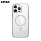 BRABUS iPhone 15 Pro Max Kenarları Colored Arkası Clear MagSafe-Compatible Slim Slim Hard-Shell Voi Silicone Case · 1
