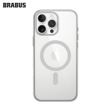 BRABUS iPhone 15 Pro Max Kenarları Colored Arkası Clear MagSafe-Compatible Slim Slim Hard-Shell Voi Silicone Case · 1