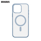 BRABUS iPhone 15 Pro Max Kenarları Colored Arkası Clear MagSafe-Compatible Slim Slim Hard-Shell Voi Silicone Case · 3