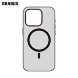 BRABUS iPhone 15 Pro Max MagSafe Metal Stand Colored Clear Slim Slim Paris Hard-Shell Case · 3