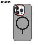 BRABUS iPhone 15 Pro Max MagSafe Metal Stand Colored Clear Slim Slim Paris Hard-Shell Case · 4