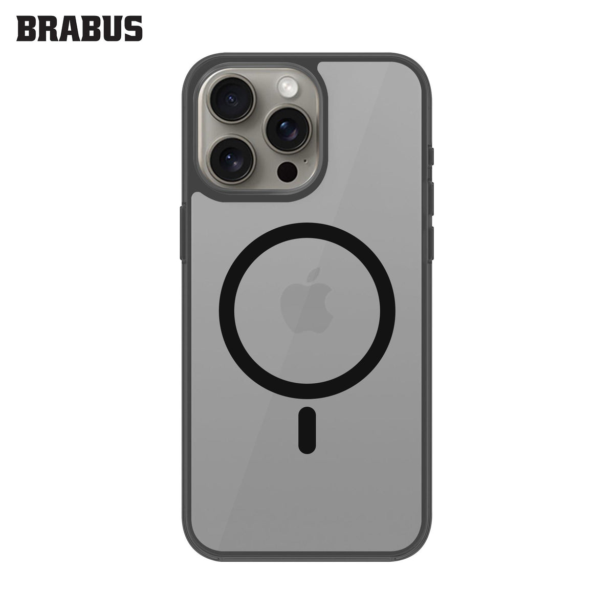 BRABUS iPhone 15 Pro Max MagSafe-Compatible Colored Clear Matte Slim Slim Toledo Hard-Shell Case · 2