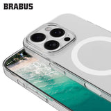 BRABUS iPhone 15 Pro Max MagSafe-Compatible Slim Slim Clear Royal Hard-Shell Case · 3