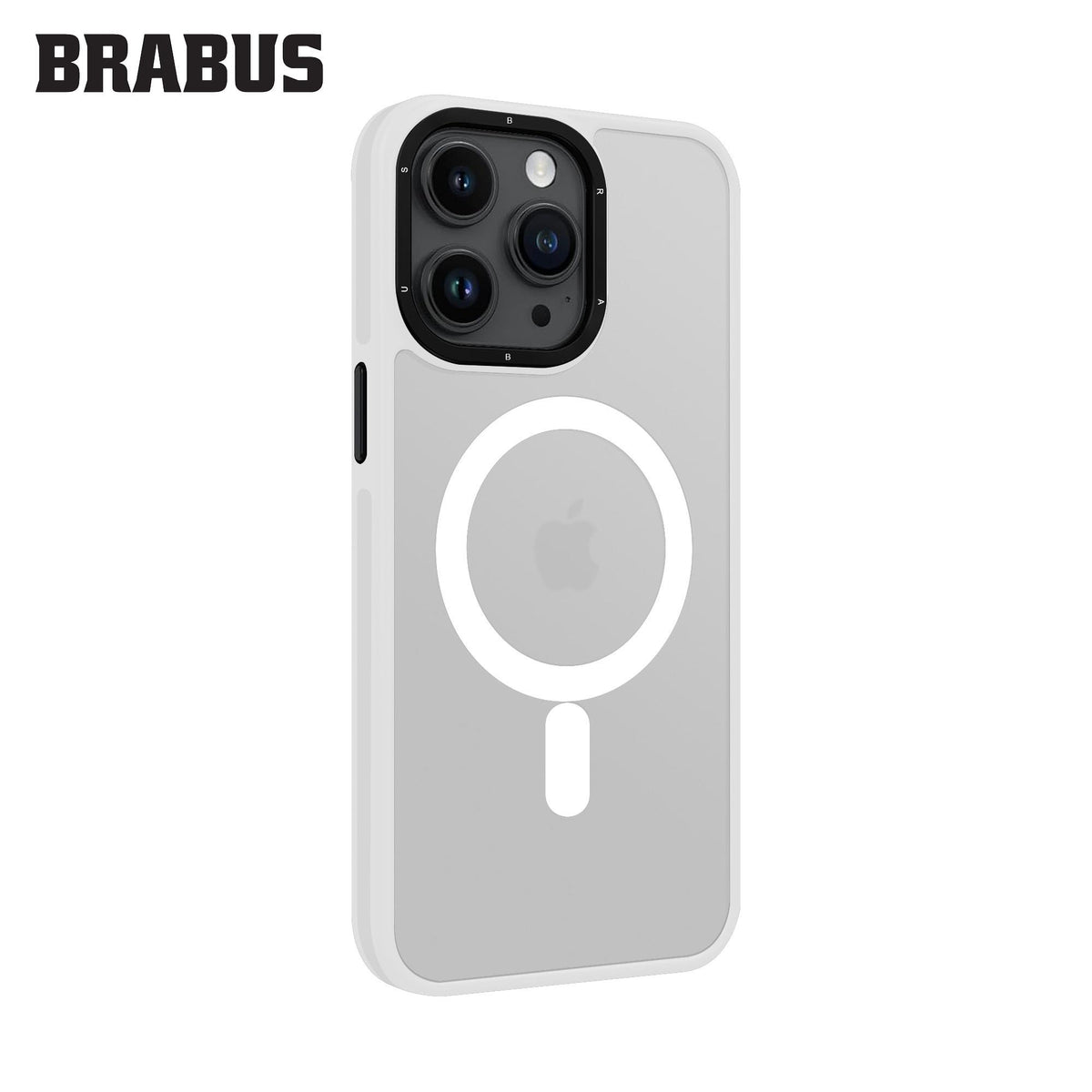 BRABUS iPhone 15 Pro Max MagSafe-Compatible Extra Yan Koruma Katmanlı Frosted Soft Deep Silicone Case · 3