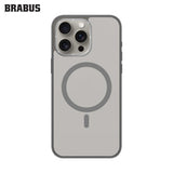 BRABUS iPhone 15 Pro Max MagSafe-Compatible Arkası Clear Kenarları Colored Soft Porto Silicone Case · 1