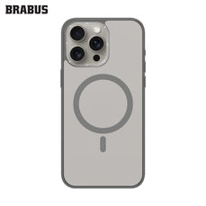 BRABUS iPhone 15 Pro Max MagSafe-Compatible Arkası Clear Kenarları Colored Soft Porto Silicone Case · 1
