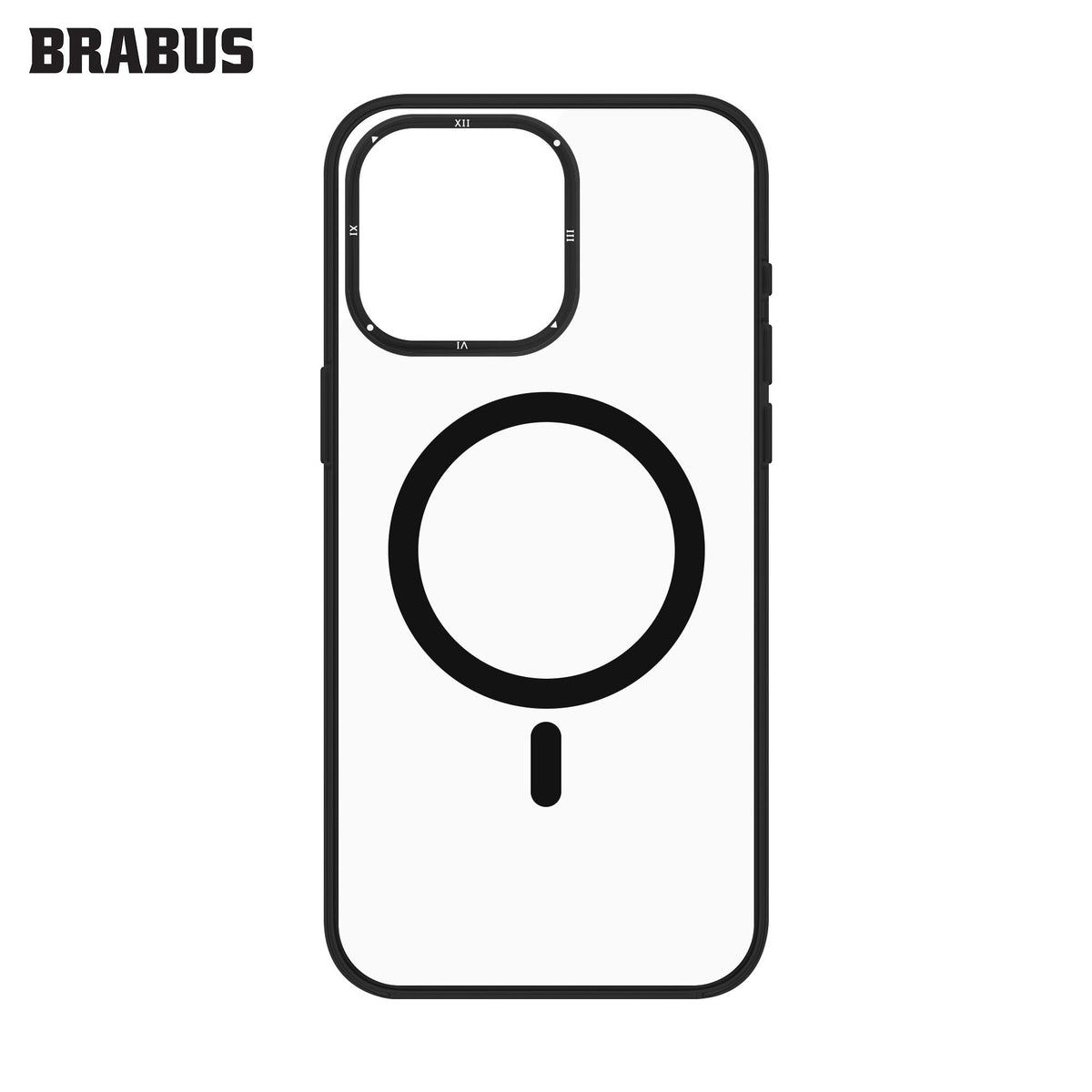 BRABUS iPhone 15 Pro Max MagSafe-Compatible Arkası Clear Kenarları Colored Soft Porto Silicone Case · 3