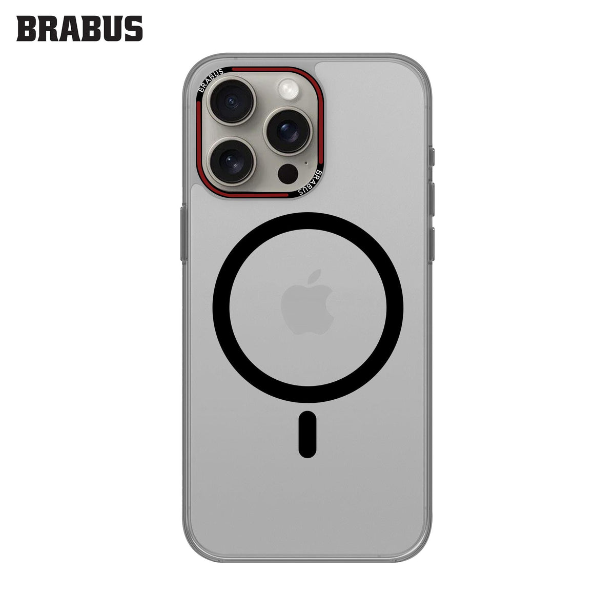 BRABUS iPhone 15 Pro Max MagSafe-Compatible Colored Clear Anti-Shock Cupra Silicone Case · 2