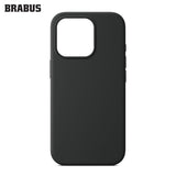 BRABUS iPhone 15 Pro Max MagSafe-Compatible Silinebilir Velvet-Lined Soft Jel Dokulu Soft Figura IC Silicone Case · 2