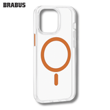 BRABUS iPhone 15 Pro Max MagSafe-Compatible Sararmaya Dayanıklı Clear Slim Slim Aura Hard-Shell Case · 1