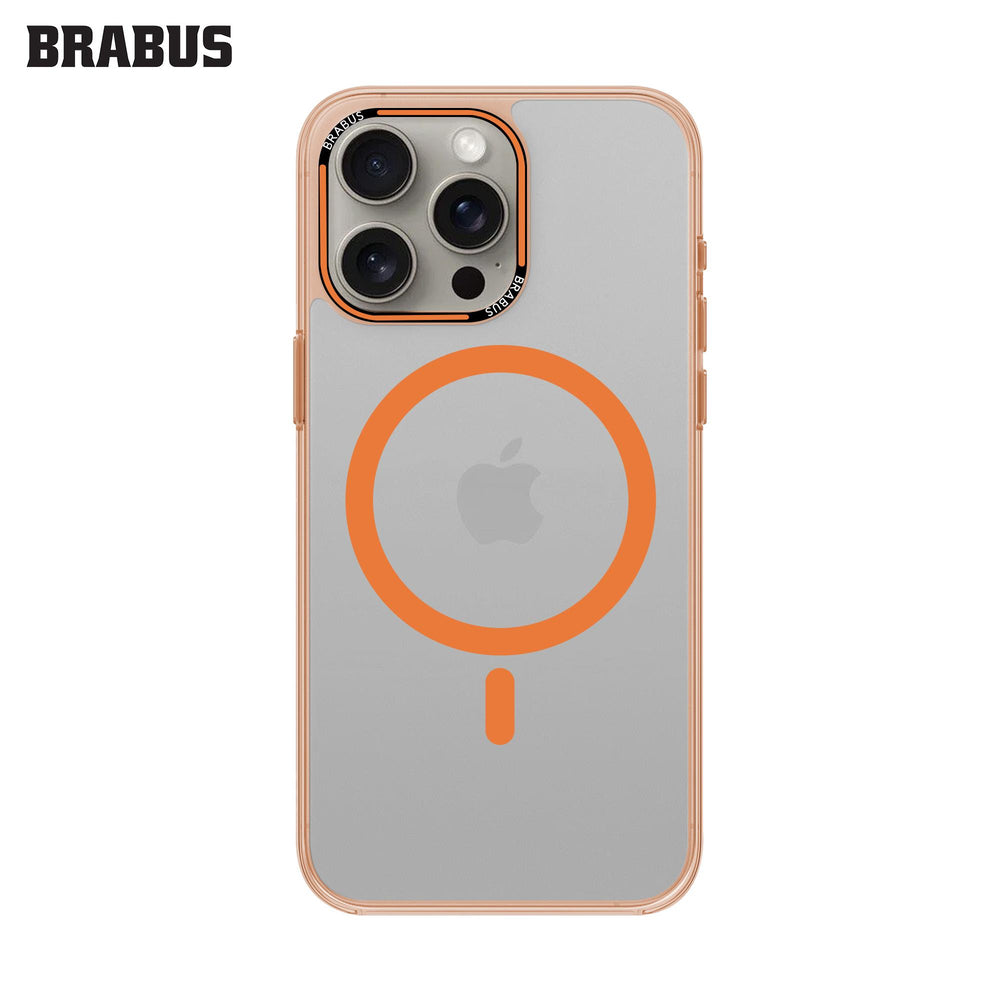 BRABUS iPhone 15 Pro Max MagSafe-Compatible Colored Clear Anti-Shock Cupra Silicone Case · 1