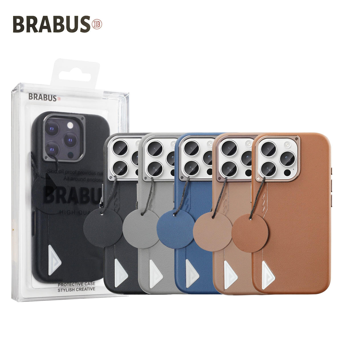 BRABUS MagSafe-Compatible Patterned Rilant Silicone Case for iPhone 15 Pro Max · 5