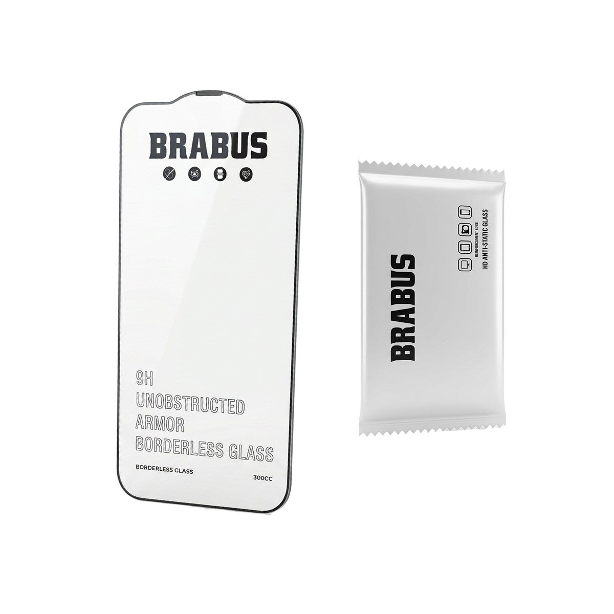 BRABUS No Black Border Curved Clear Phone Screen Protector for iPhone 14 Pro · 2