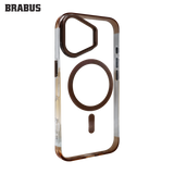 BRABUS iPhone 16 MagSafe-Compatible Sararmaya Dayanıklı Metal Kamera Stand Clear Colored Supra Silicone Case · 3
